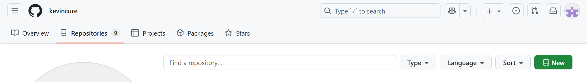 Creating a new repository on GitHub